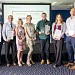 Award winners pictured left to right: David Judge, Cormar Carpets, Jack White, Floorstore Group on behalf of winner Steve Walker, Stuart Thomas, Designer Contracts, Kate Burnett, Milliken, Ellen Petts, Greenstream Flooring, Tony Spreckley, Envirocycle London, and Sue Jaques, and Andy Murphy of Melrose Textile.