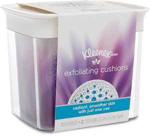 One of the finalists of the Hygienix Innovation Award 2016 is Kimberly Clark's Kleenex exfoliating cushion