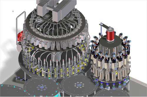The new OptiPouch system from Optima processes up to 600 spouted pouches.